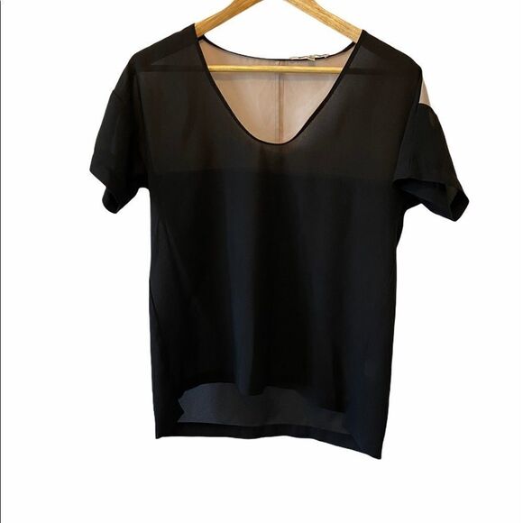 COLLECTIVE CONCEPTS Black&Tan Light Weight Top S - Picture 1 of 8